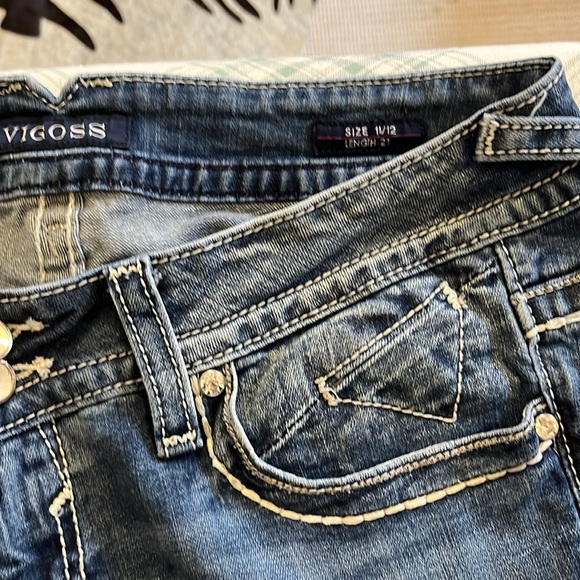 Vigoss blue Jean The Chelsea Capri size 11/12 length 21” - Picture 3 of 8